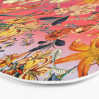 Multicolor Summer Floral Pattern Bath Mat Gallery Image 3