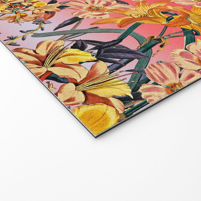 Multicolor Summer Floral Pattern Welcome Mat Gallery Image 2
