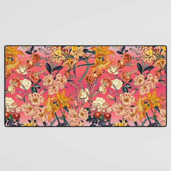 Multicolor Summer Floral Pattern Desk Mat Gallery Image 3