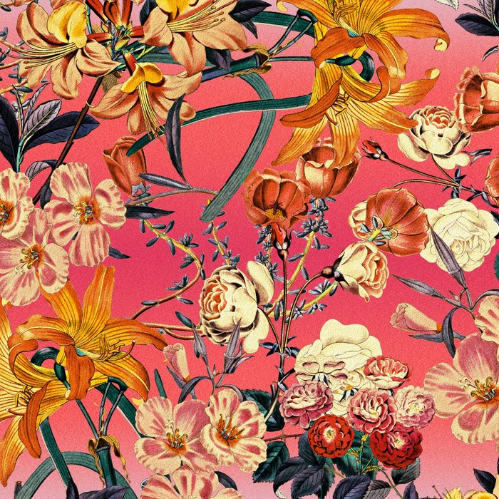 Multicolor Summer Floral Pattern Coffee Mug Gallery Image 2