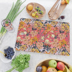 Multicolor Summer Floral Pattern Cutting Board Gallery Image 2