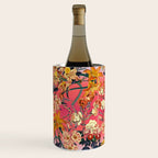 Multicolor Summer Floral Pattern Wine Chiller Gallery Image 1