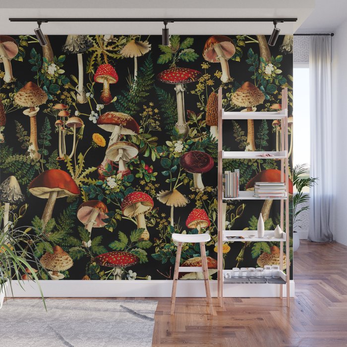 Mushroom Paradise Wall Mural Gallery Image 1