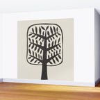 Linocut Tree #2 Wall Mural Gallery Image 2