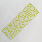 Chartreuse abstract line art 16 Yoga Mat Gallery Image 1
