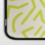 Chartreuse abstract line art 16 Laptop Sleeve Gallery Image 3