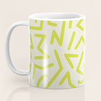 Chartreuse abstract line art 16 Coffee Mug Gallery Image 3