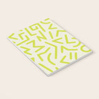 Chartreuse abstract line art 16 Notebook Gallery Image 3