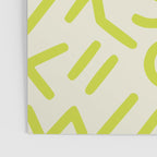 Chartreuse abstract line art 16 Poster Gallery Image 3