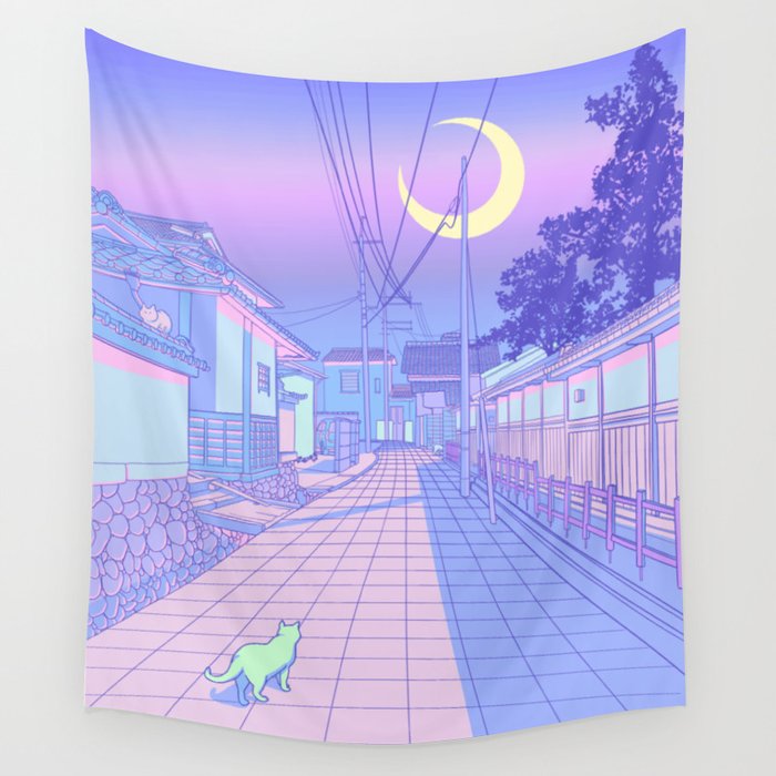 Kyoto Nights Wall Tapestry Gallery Image 4