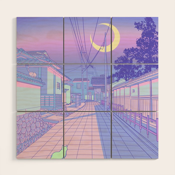 Kyoto Nights Wood Wall Art Gallery Image 1