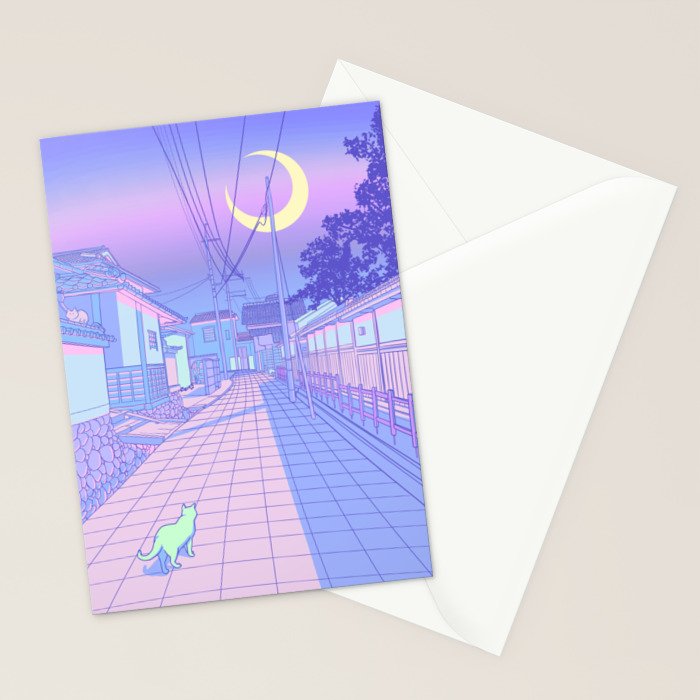 Kyoto Nights Stationery Card Gallery Image 2