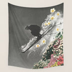 Spring Skiing Wall Tapestry Gallery Image 4