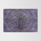Tree of life -Yggdrasil Amethyst and silver Rug Gallery Image 2