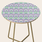 Art Nouveau Pattern 1 - Purple, Pink, Green Side Table Gallery Image 2