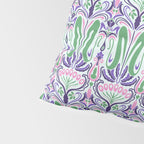 Art Nouveau Pattern 1 - Purple, Pink, Green Pillow Sham Gallery Image 4