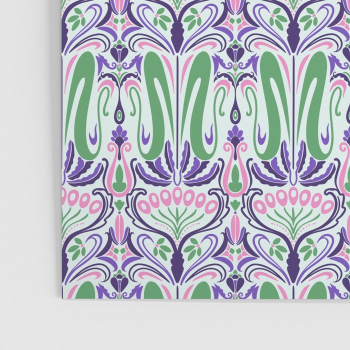 Art Nouveau Pattern 1 - Purple, Pink, Green Poster Gallery Image 3