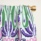 Art Nouveau Pattern 1 - Purple, Pink, Green Window Curtain Gallery Image 2