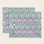 Art Nouveau Pattern 1 - Purple, Pink, Green Placemat Gallery Image 1