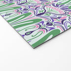 Art Nouveau Pattern 1 - Purple, Pink, Green Welcome Mat Gallery Image 2