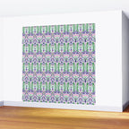 Art Nouveau Pattern 1 - Purple, Pink, Green Wall Mural Gallery Image 2
