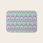 Art Nouveau Pattern 1 - Purple, Pink, Green Bath Mat Gallery Image 1