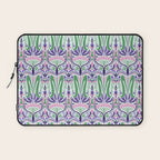 Art Nouveau Pattern 1 - Purple, Pink, Green Laptop Sleeve Gallery Image 1