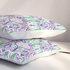 Art Nouveau Pattern 1 - Purple, Pink, Green Pillow Sham Gallery Image 3