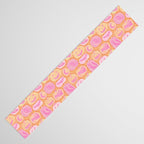 Halloween Pumpkins - pink and orange Table Runner Gallery Image 3