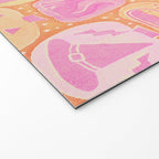 Halloween Pumpkins - pink and orange Welcome Mat Gallery Image 2