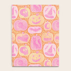 Halloween Pumpkins - pink and orange Notebook Gallery Image 4