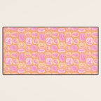 Halloween Pumpkins - pink and orange Desk Mat Gallery Image 3