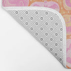 Halloween Pumpkins - pink and orange Bath Mat Gallery Image 2