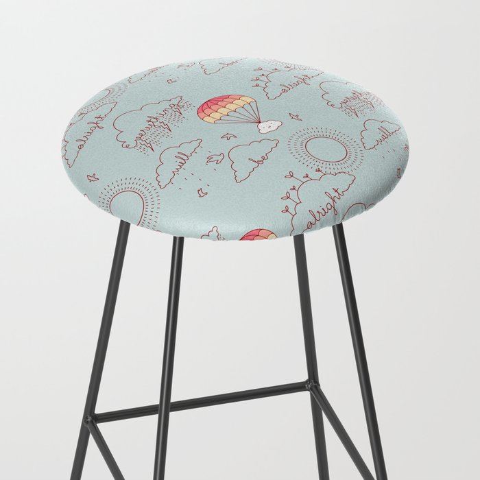 Everything will be alright pattern Stool Gallery Image 2