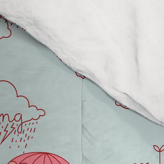 Everything will be alright pattern Comforter Gallery Image 4