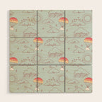 Everything will be alright pattern Wood Wall Art Gallery Image 1
