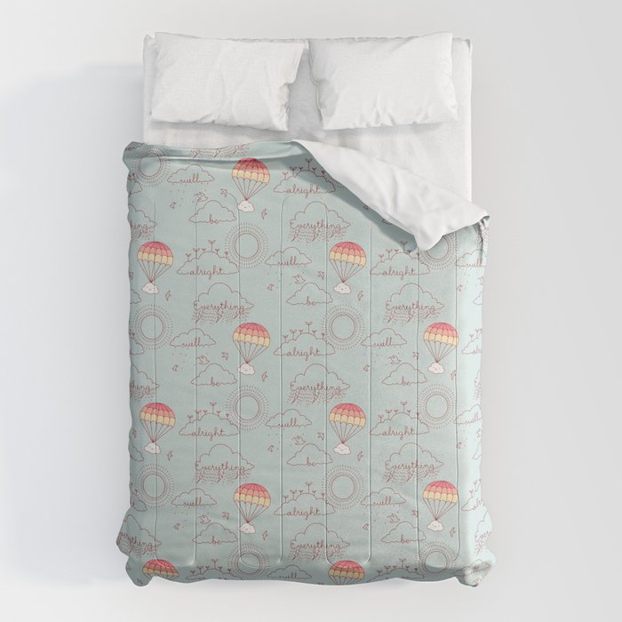 Everything will be alright pattern Comforter Gallery Image 1