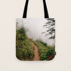 Misty Forest Path Tote Bag Gallery Image 1