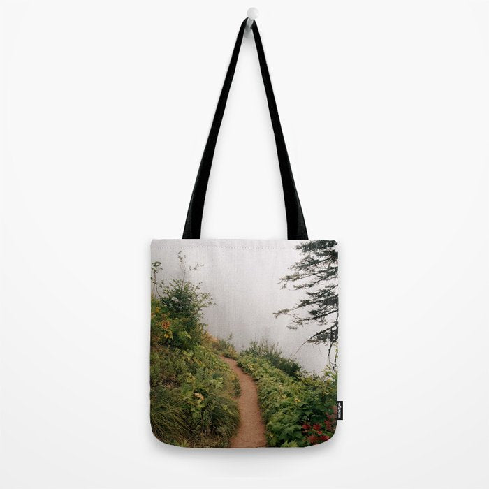 Misty Forest Path Tote Bag Gallery Image 2