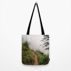 Misty Forest Path Tote Bag Gallery Image 2
