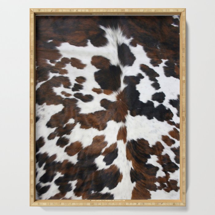 Brown Cowhide Serving Tray Gallery Image 1