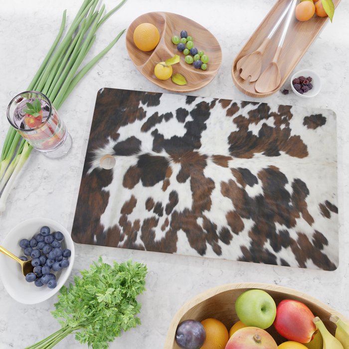 Brown Cowhide Cutting Board Gallery Image 2