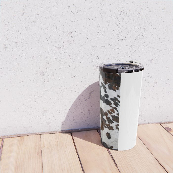 Brown Cowhide Travel Mug Gallery Image 4