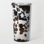 Brown Cowhide Travel Mug Gallery Image 3