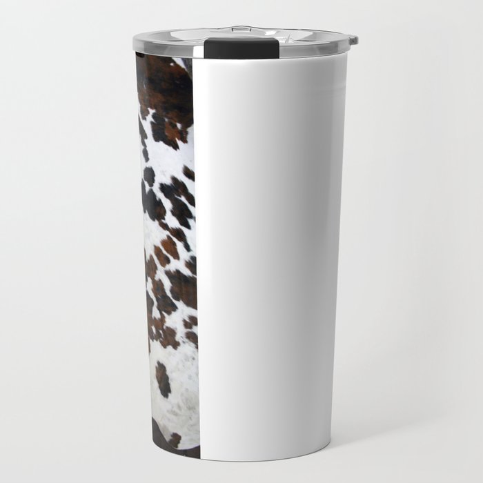Brown Cowhide Travel Mug Gallery Image 1
