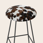 Brown Cowhide Stool Gallery Image 2
