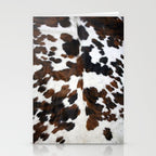 Brown Cowhide Stationery Card Gallery Image 2