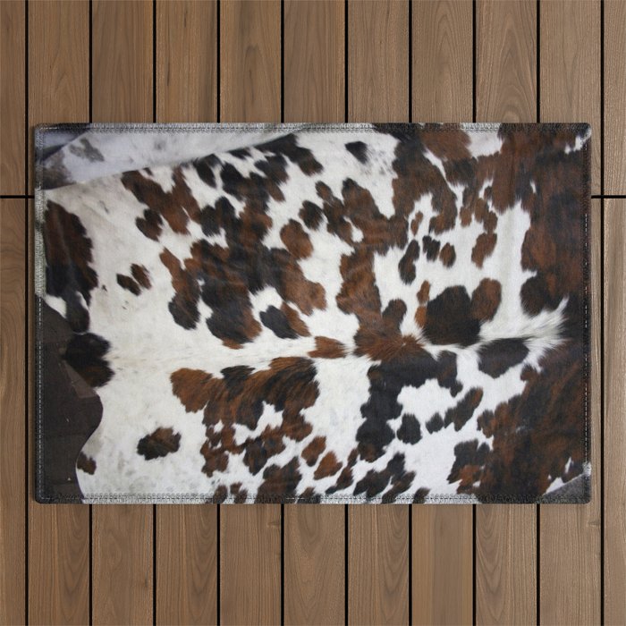 Brown Cowhide Outdoor Rug Gallery Image 1