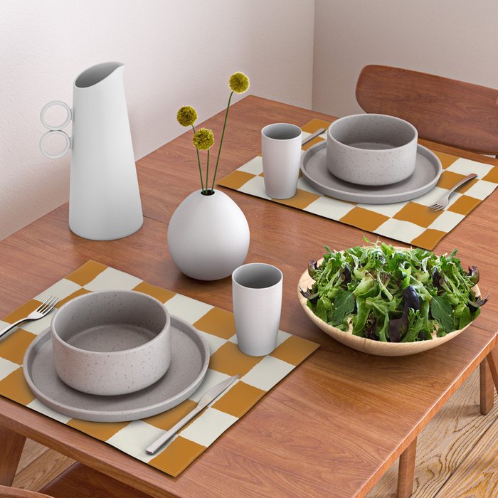 DESERT CHECKER GINGER Placemat Gallery Image 2