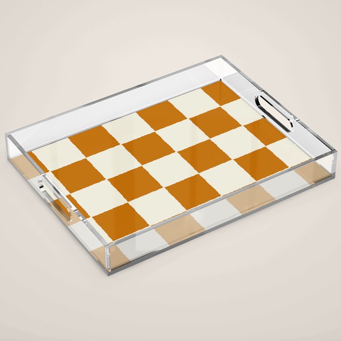 DESERT CHECKER GINGER Acrylic Tray Gallery Image 1